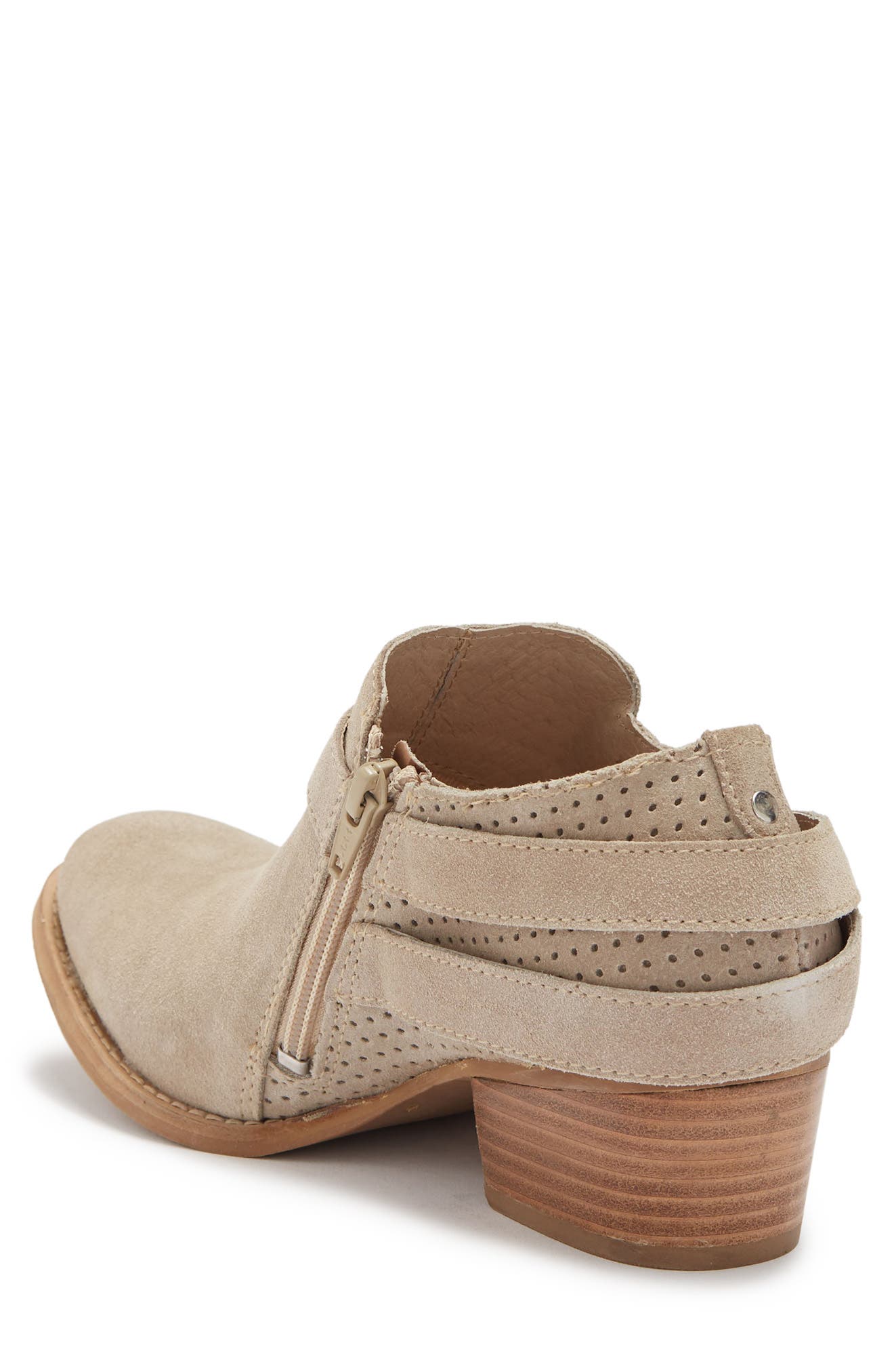 Yesina Block Heel Bootie, Alternate, color, DK BEIGE SUEDE