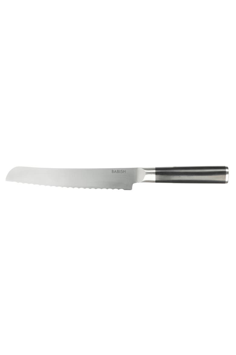 High Carbon 1.4116 German Steel 8 Inch Bread Knife, Main, color, Silver