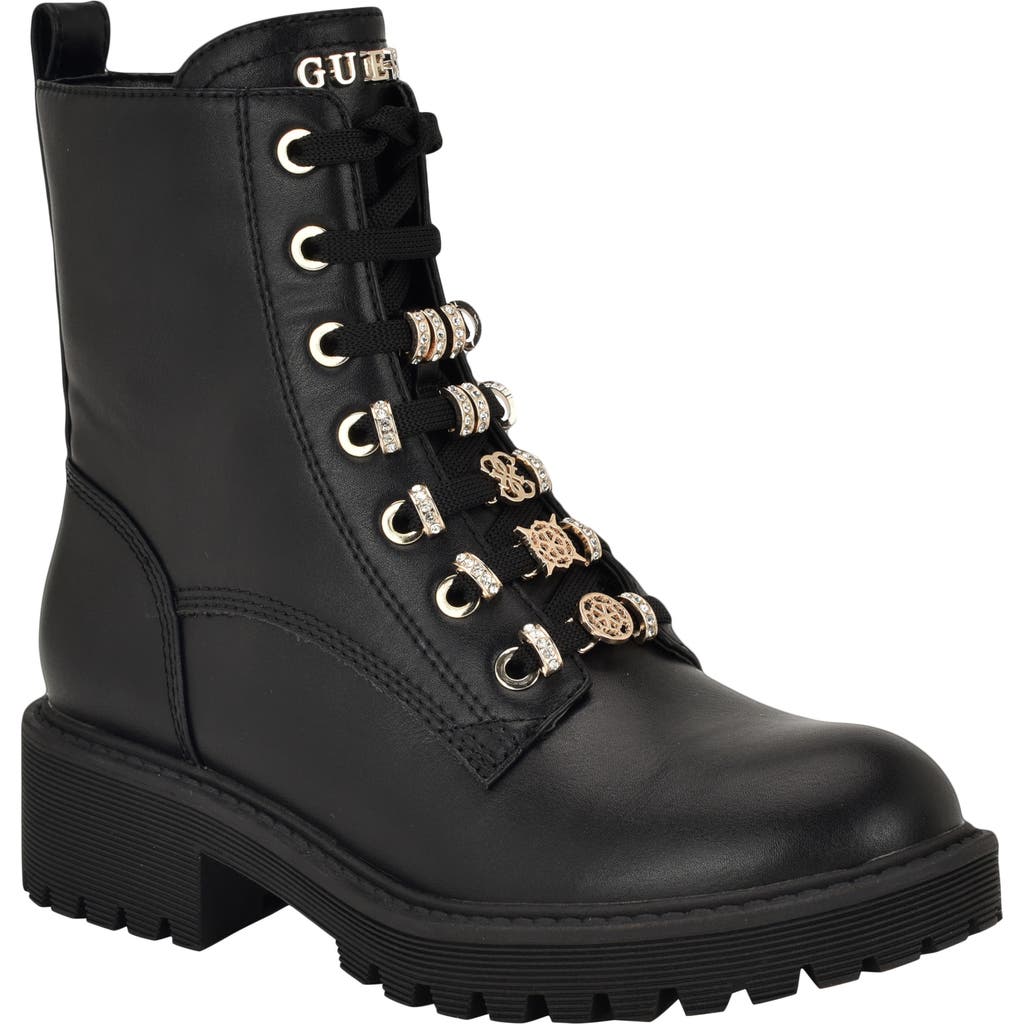 Guess Sionaa Lug Sole Boot In Black