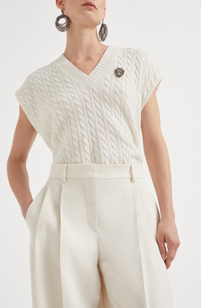 Brunello Cucinelli Wide Pleated trousers, Alternate, color, 