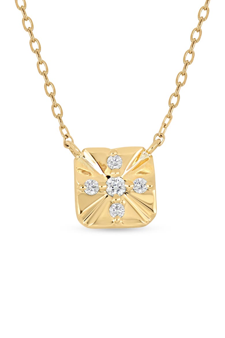 Icon Diamond Pendant Necklace, Alternate, color, 18K YELLOW GOLD