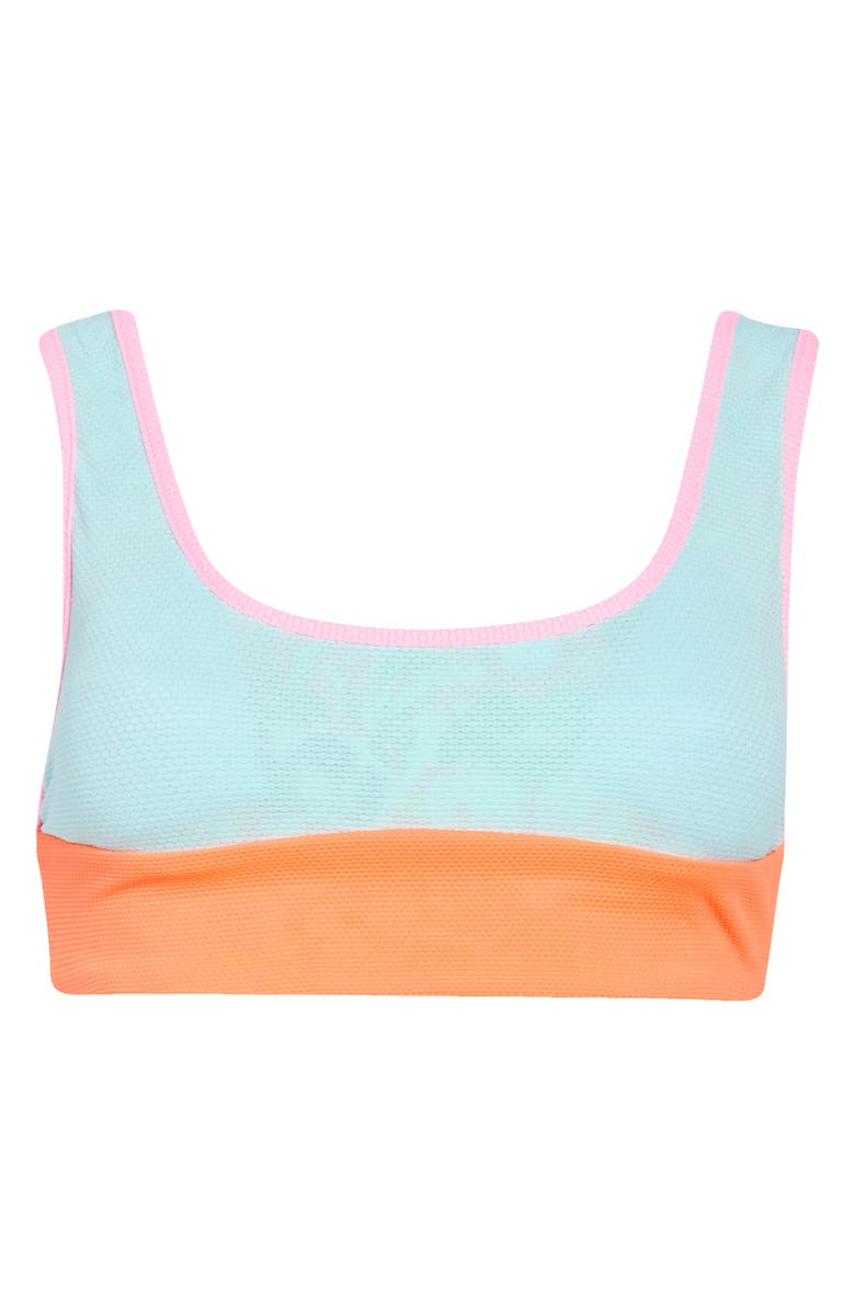 Maaji Bluebell Stripe Donna Reversible Bikini Top, Alternate, color, Orange