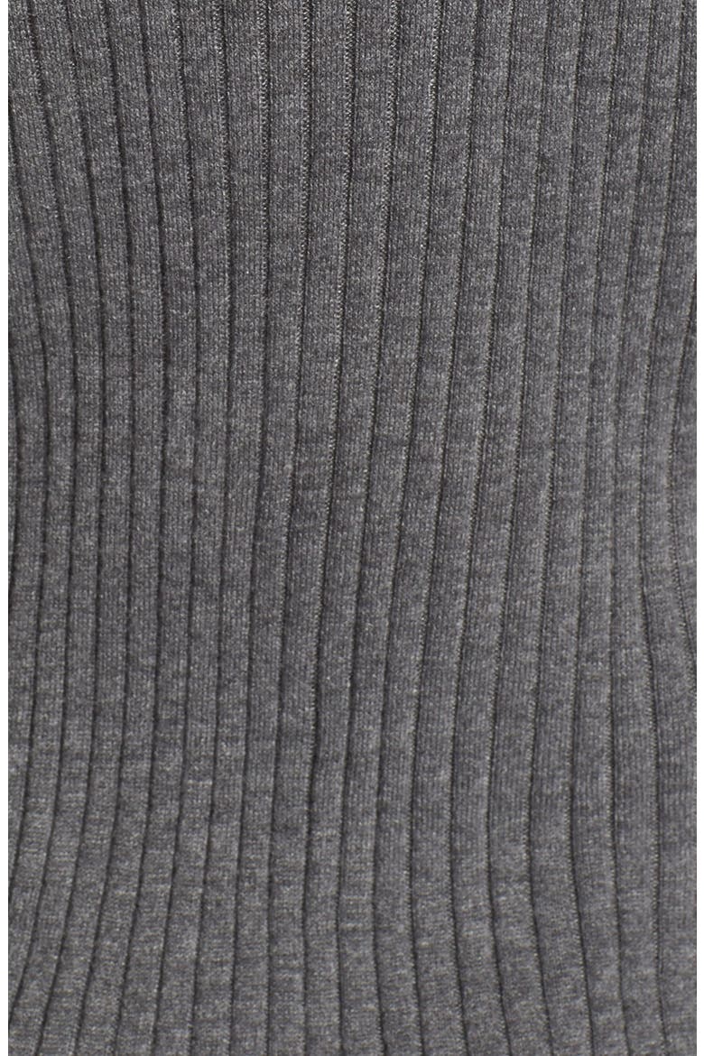 Skinny Rib Turtleneck, Alternate, color, CHARCOAL