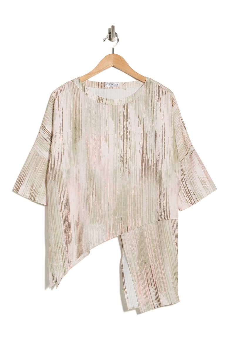 Uneven Hem Tunic Shirt, Alternate, color, PINK