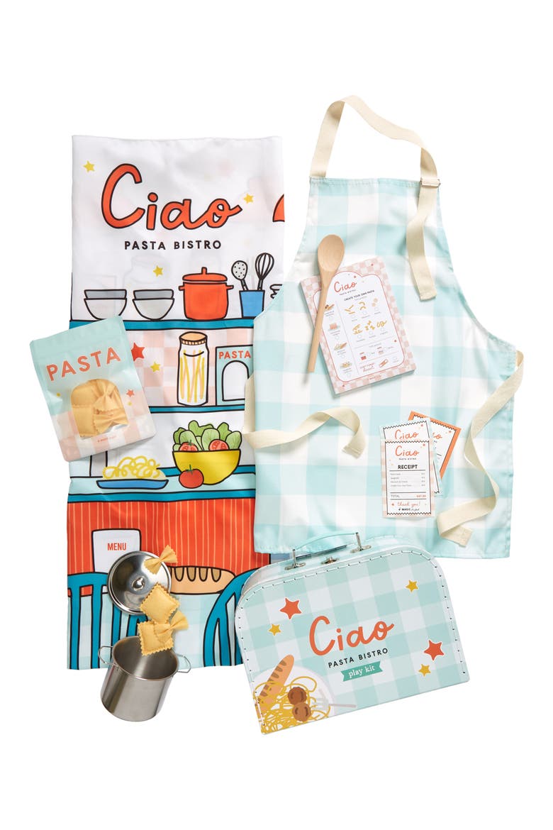 Pasta Shop Playset, Main, color, AQUA