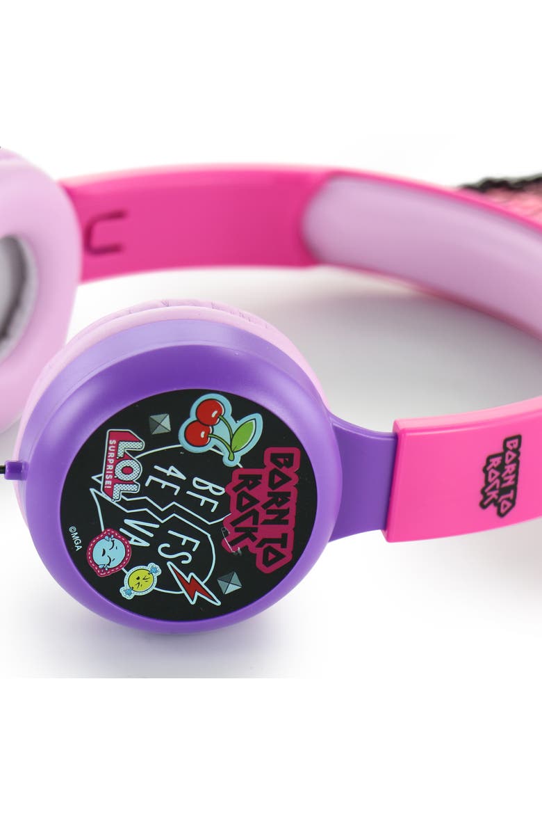 L.O.L. Surprise! Kid-Safe Diva Headphones, Alternate, color, Pink