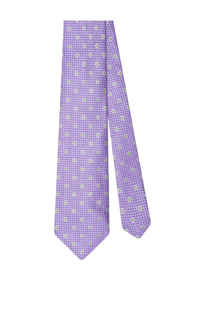Robert Talbott Robert Square Jacquard Necktie, Main, color, Purple