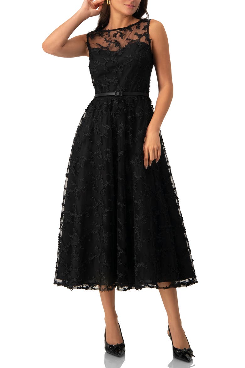 Sleeveless Textured Maxi Dress, Alternate, color, Black
