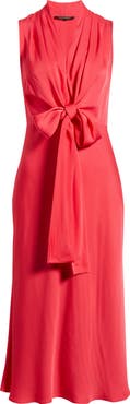 KOBI HALPERIN Lex Front Tie Midi Dress