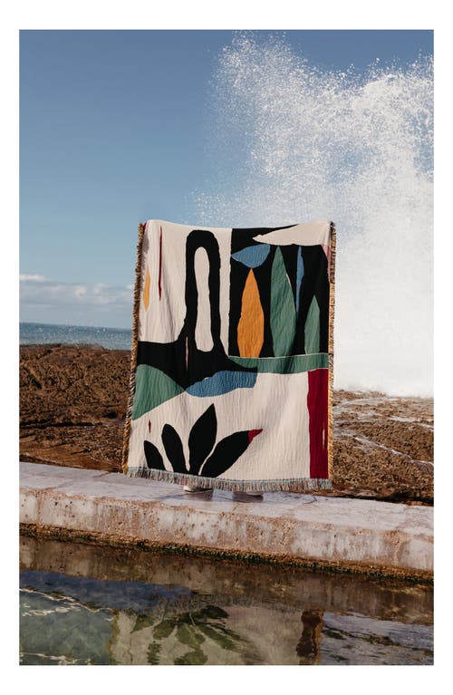 Slowdown Studio Woven Throw Blanket In Multi