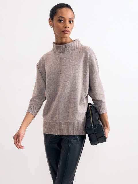 Salima Funnel Knit Sweater
