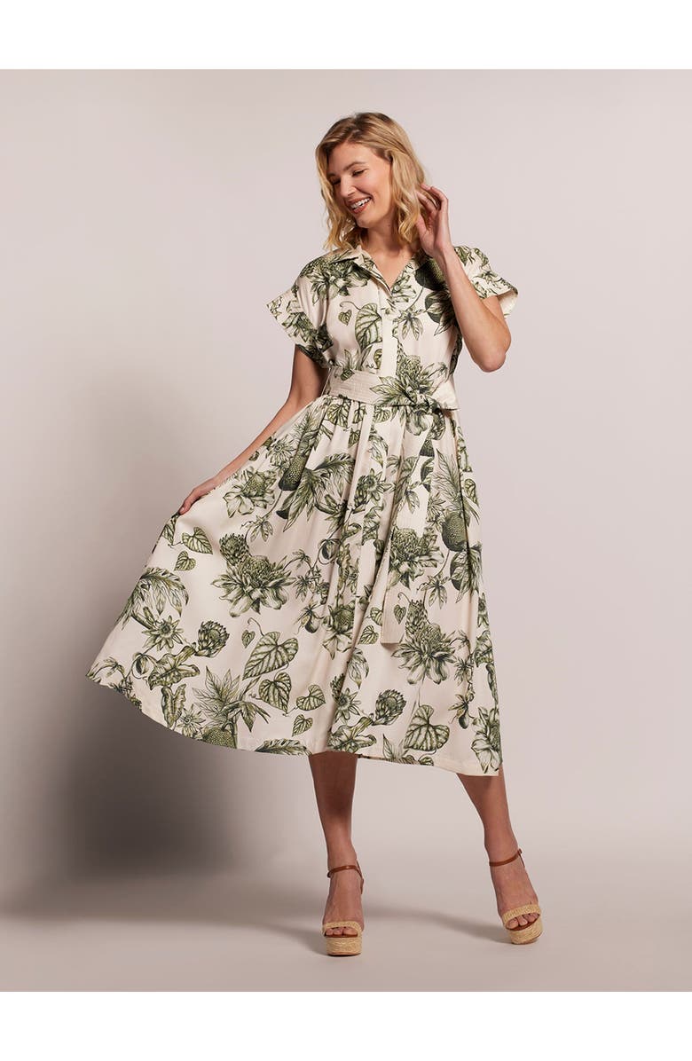 Tori Richard Flora in Ink Marni Dress, Main, color, 