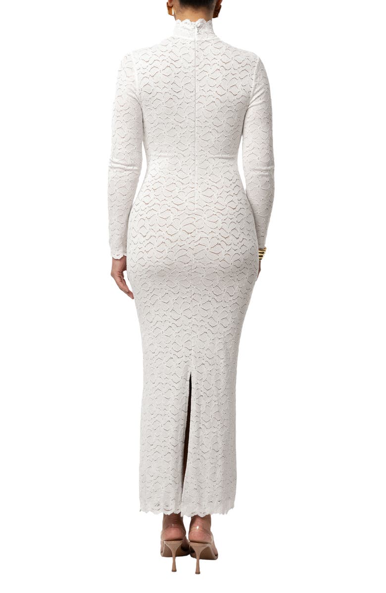 JLUXLABEL Amara Long Sleeve Mock Neck Dress, Alternate, color, 