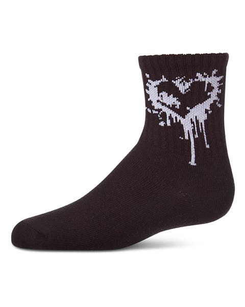 Dripping Heart Novelty Crew Sock (Toddler, Little Kid & Big Kid)