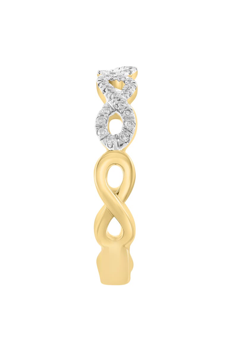 Diamond Infinity Ring, Alternate, color, GOLD