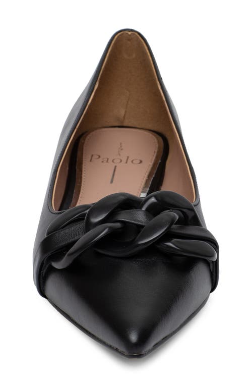 Linea Paolo Nora Pointed Toe Flat In Black