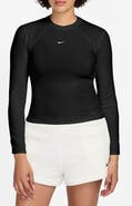 Nike Chill Raglan Sleeve Rib & Jersey Top