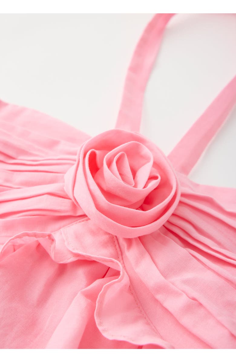 Marlo Kids Ellie Cotton Frill Maxi Dress, Alternate, color, Pink