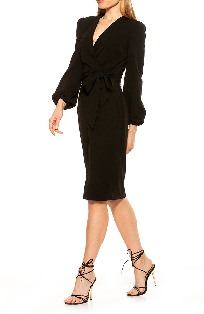 Alexia Admor Aliana Surplice Sheath Dress, Alternate, color,