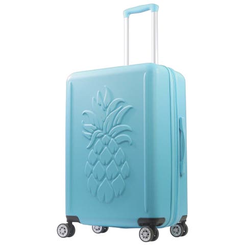 26" Hardside Spinner Luggage with 3D Pineapple