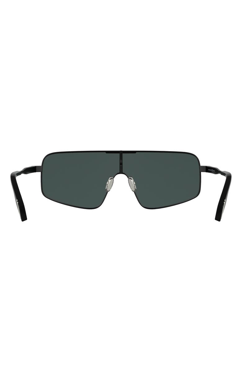 Canada Goose 58mm Gradient Modified Rectangular Shield Sunglasses, Alternate, color, Matte Black
