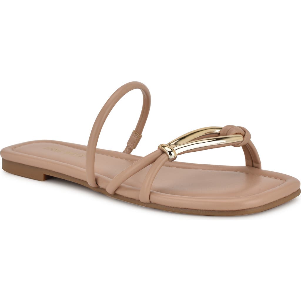Nine West Tigra Slide Sandal In Neutral