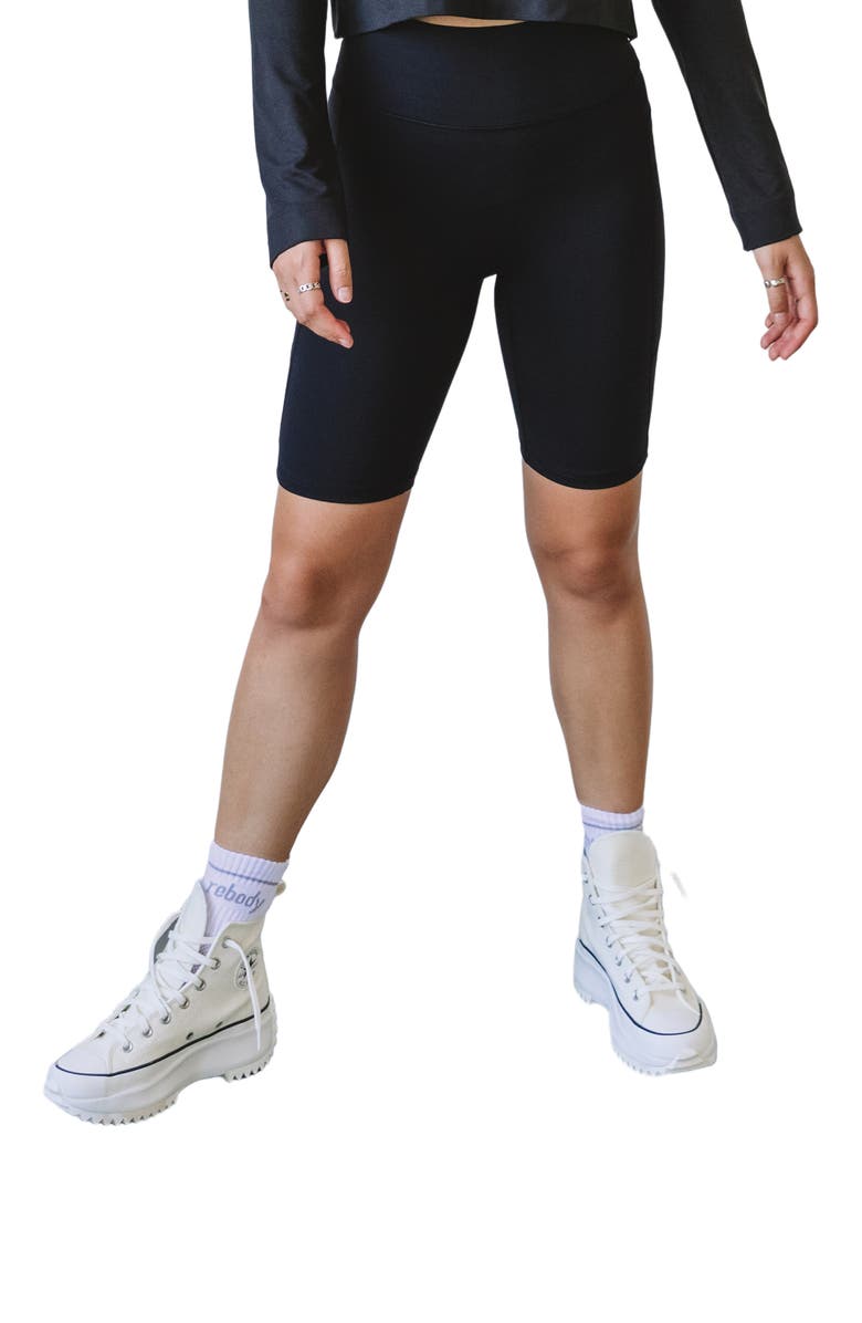 Rebody Active Making Moves Cloudlux Pocket Biker Shorts 8.5", Alternate, color, Metropolis Black