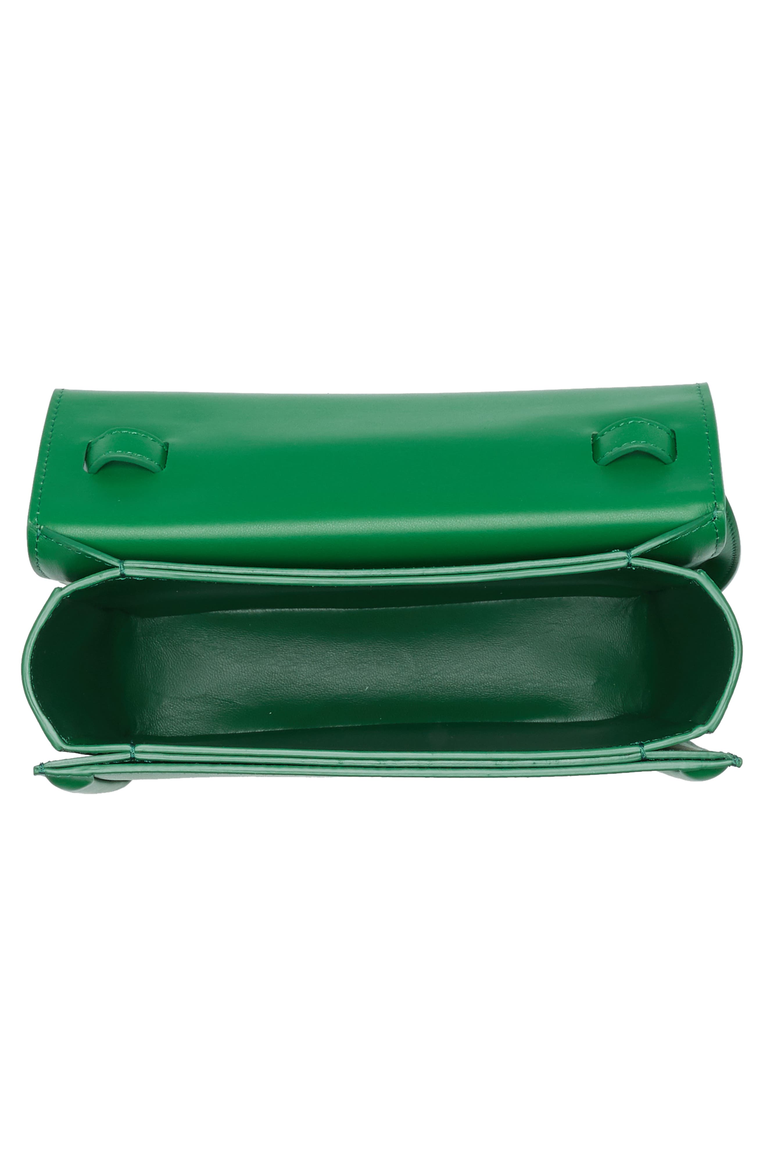 Mansur Gavriel M Frame Leather Shoulder Bag, Alternate, color, Grass