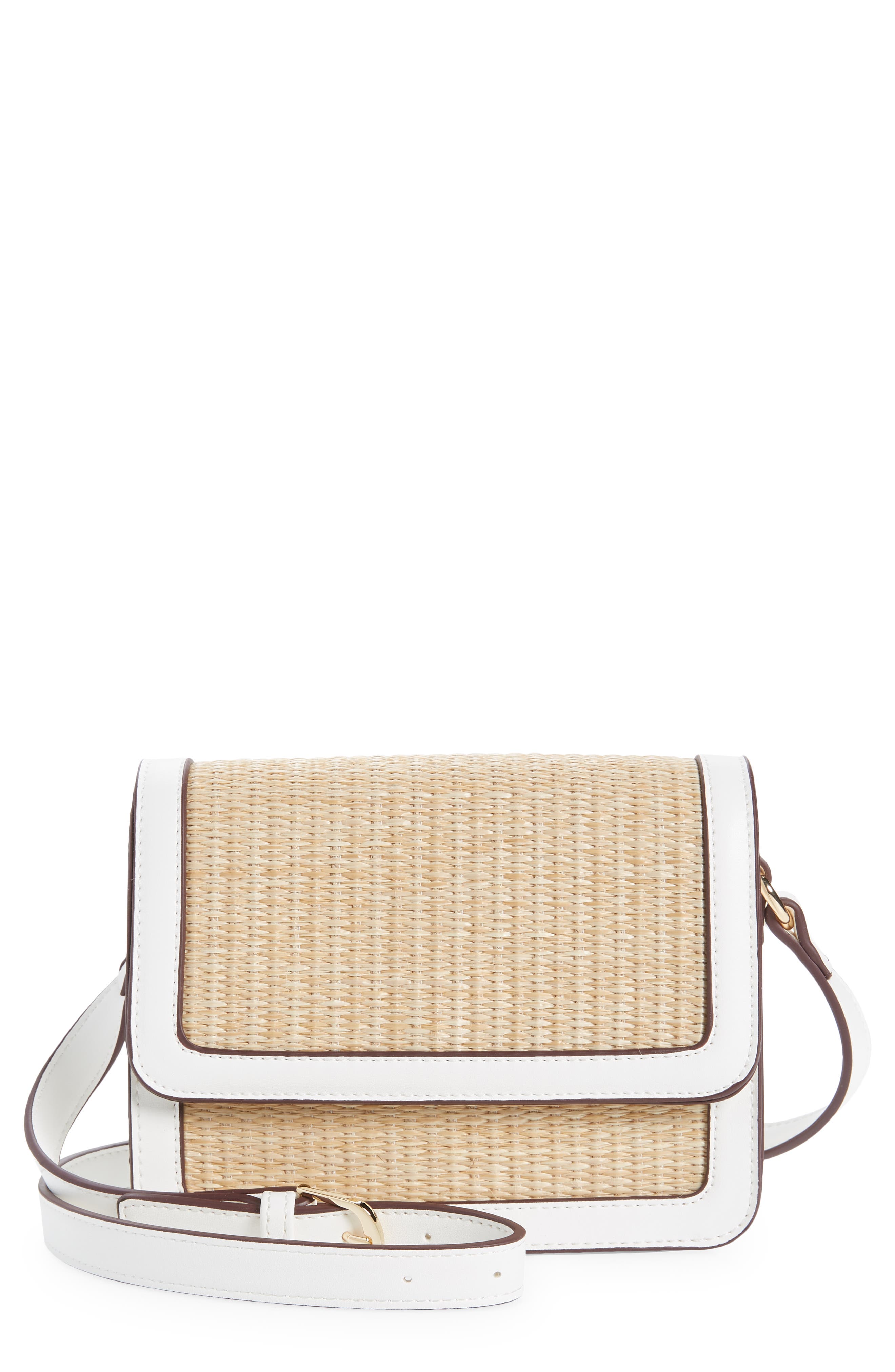 Nordstrom Skye Straw Crossbody Bag, Main, color, 