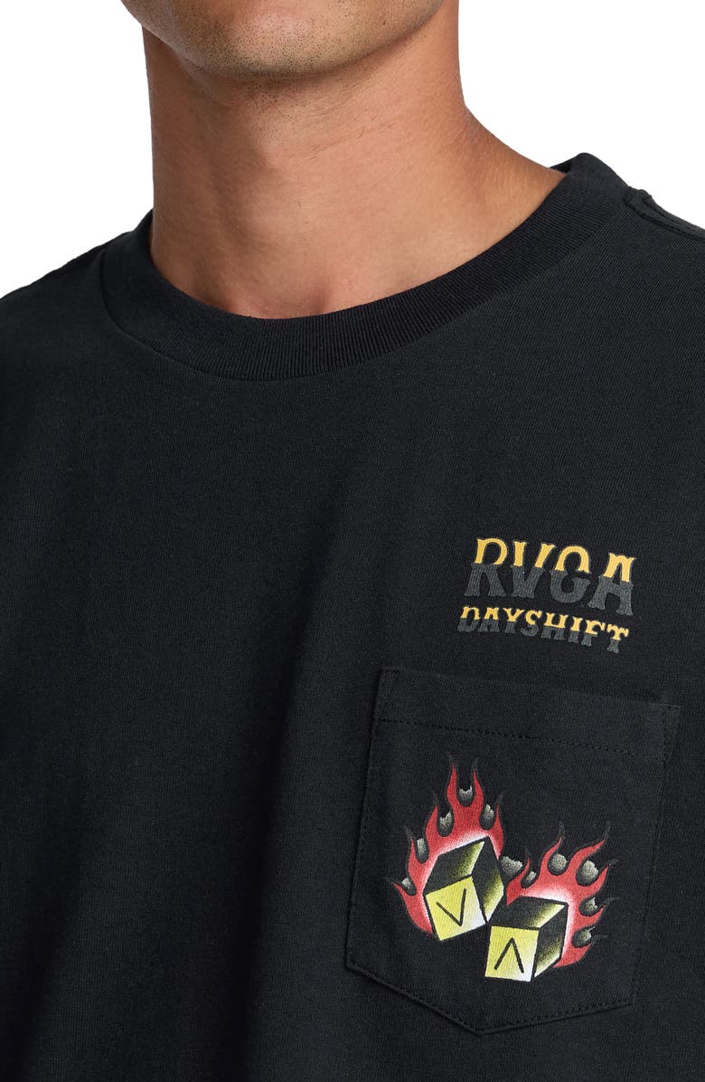 RVCA Hot Dice Graphic T-Shirt, Alternate, color, Black