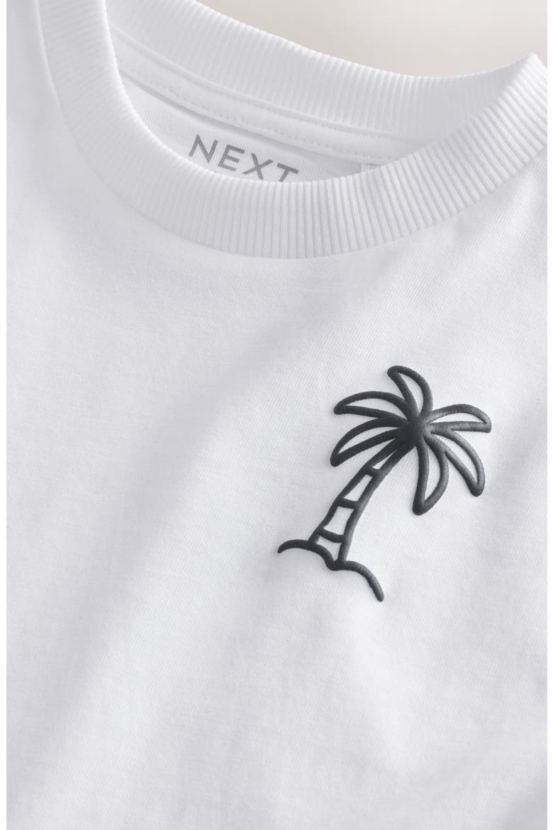 Palm Tree Graphic T-Shirt, Alternate, color, WHITE