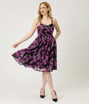 Unique Vintage Reed Swing Dress