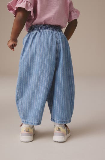 NEXT Kids' Stripe Drawstring Balloon Jeans | Nordstrom
