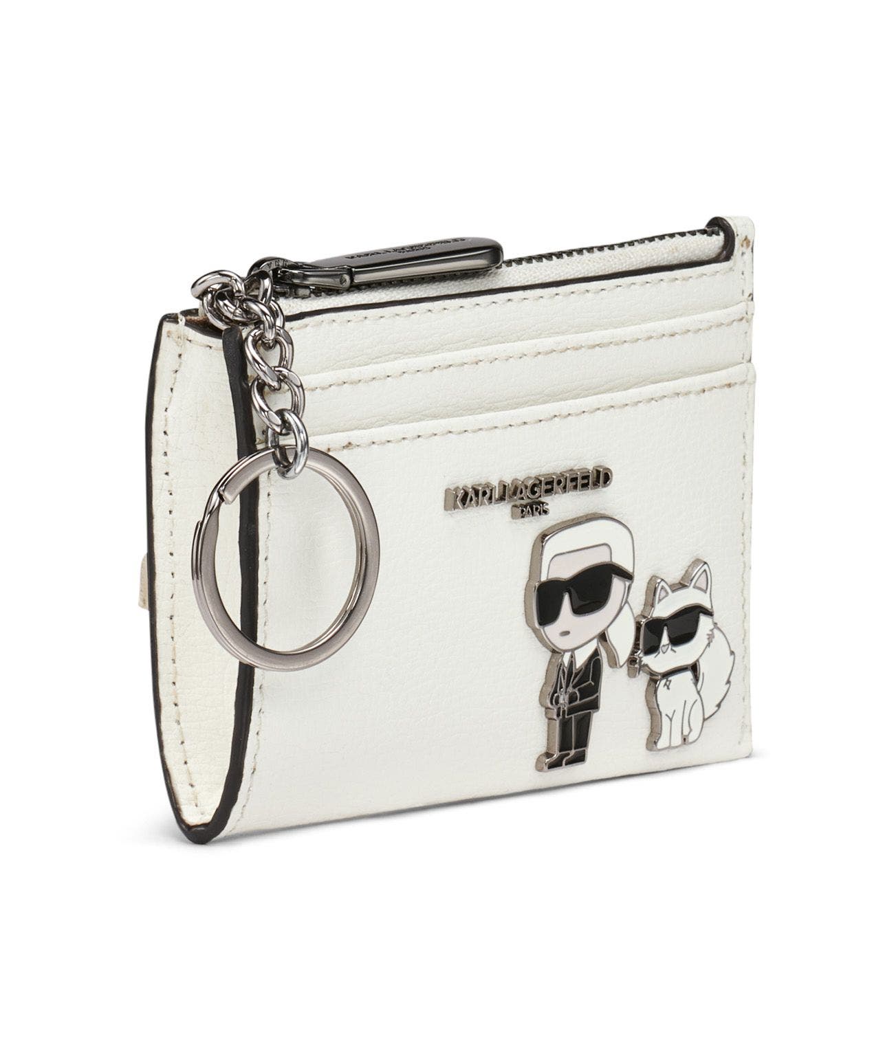 KARL LAGERFELD PARIS Karl Card Case, Alternate, color, White