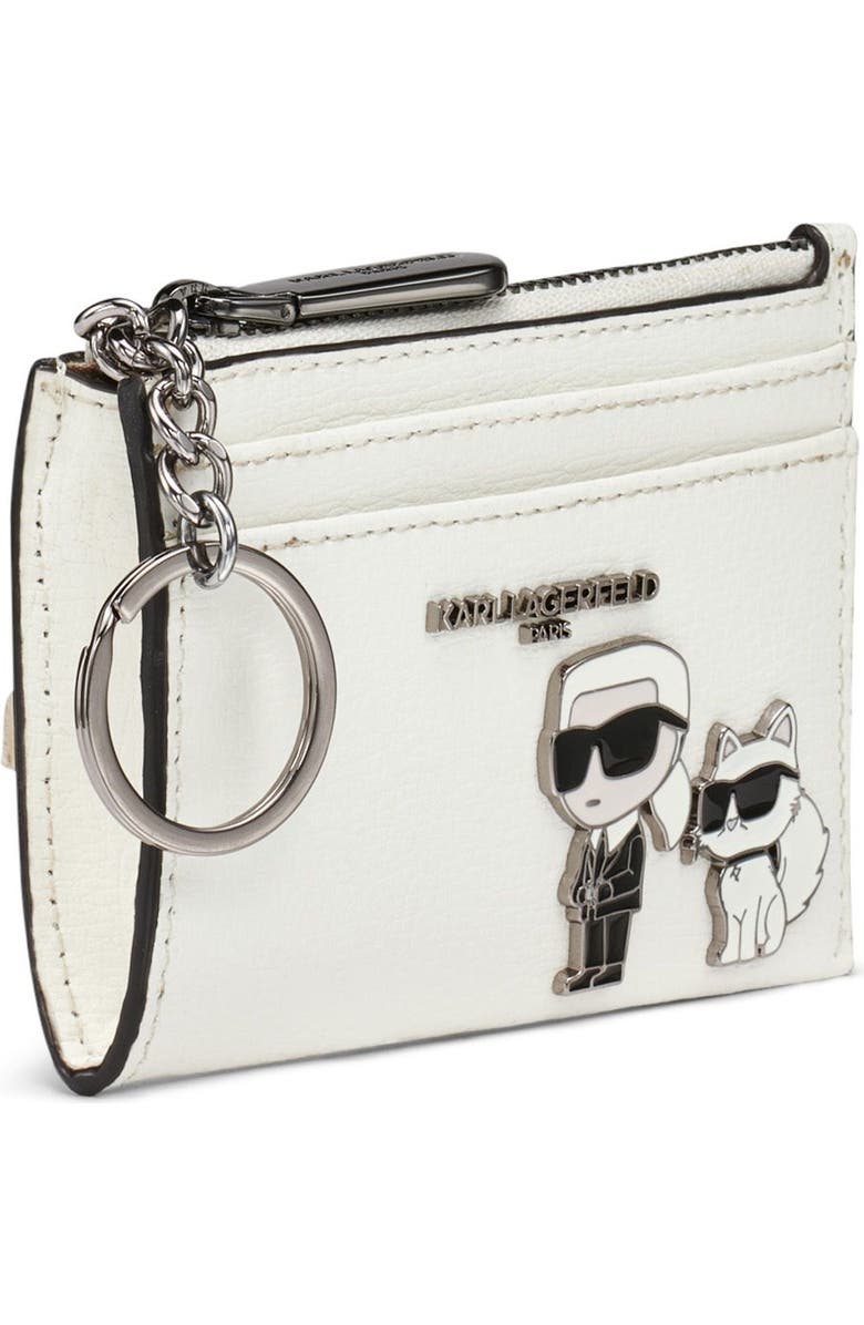KARL LAGERFELD PARIS Karl Card Case, Alternate, color, White