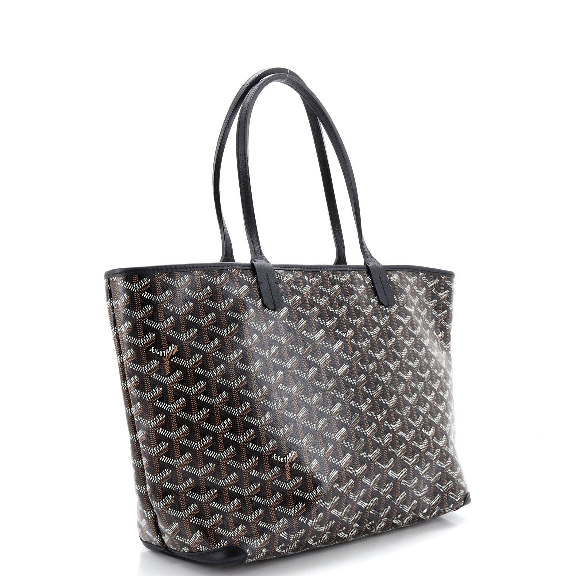 Pre-Owned Goyard Artois Tote Coated Canvas PM, Alternate, color, Black