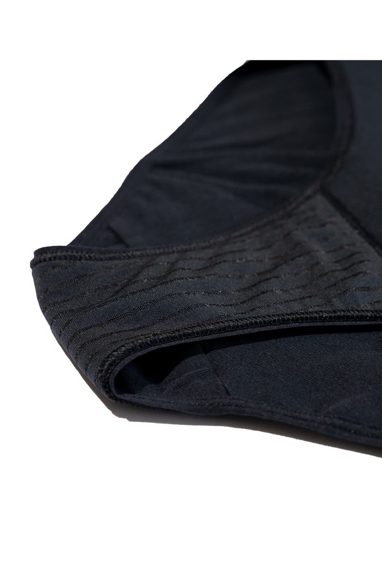 Saalt Period & Leakproof High Absorbency Stretch Cotton Briefs, Alternate, color, Black