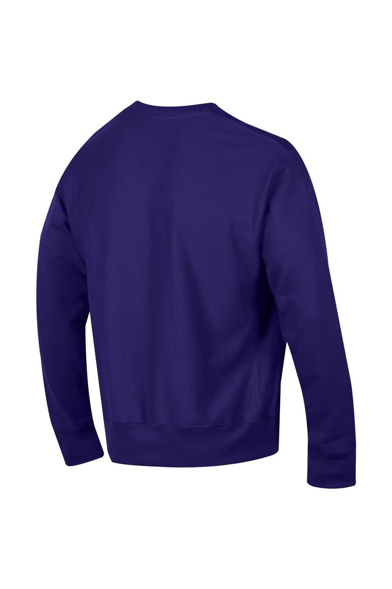 Men's Champion Purple Northwestern Wildcats Arch Reverse Weave Pullover Sweatshirt, Alternate, color, Purple