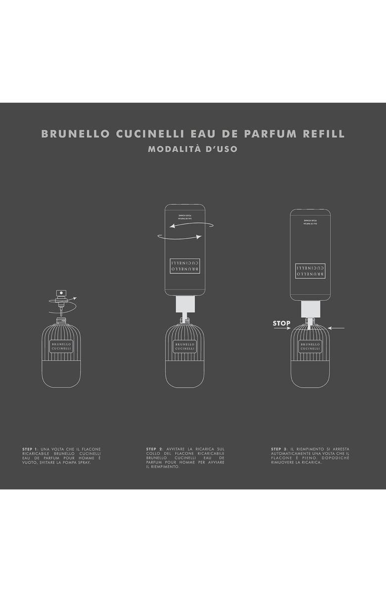 Brunello Cucinelli Pour Homme Refillable Eau de Parfum, Alternate, color, Regular