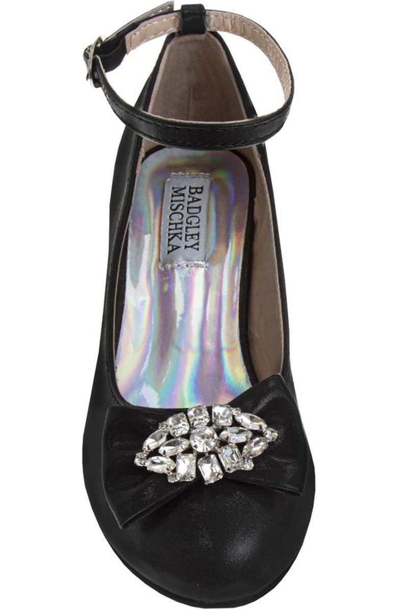 BADGLEY MISCHKA Girls' Low Heeled Dress Sandals., Alternate, color, Black