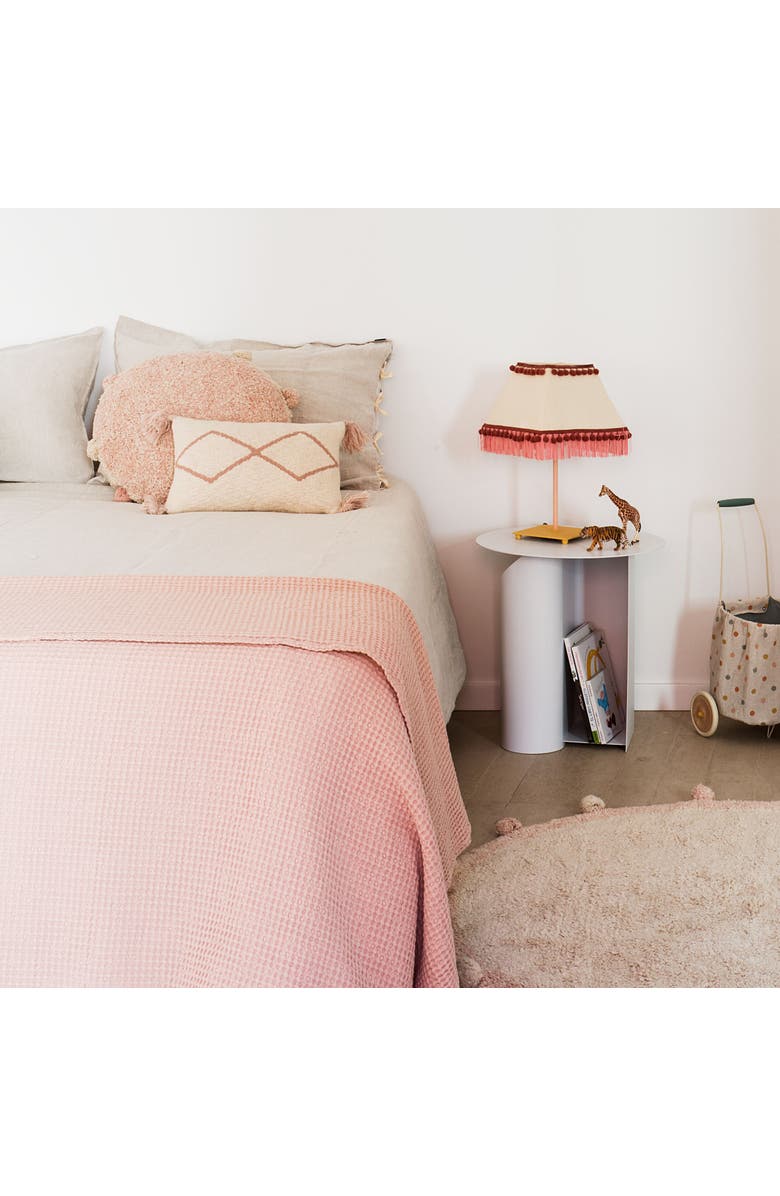 Lorena Canals Knitted cushion Little Oasis, Alternate, color, Natural, Pale Pink