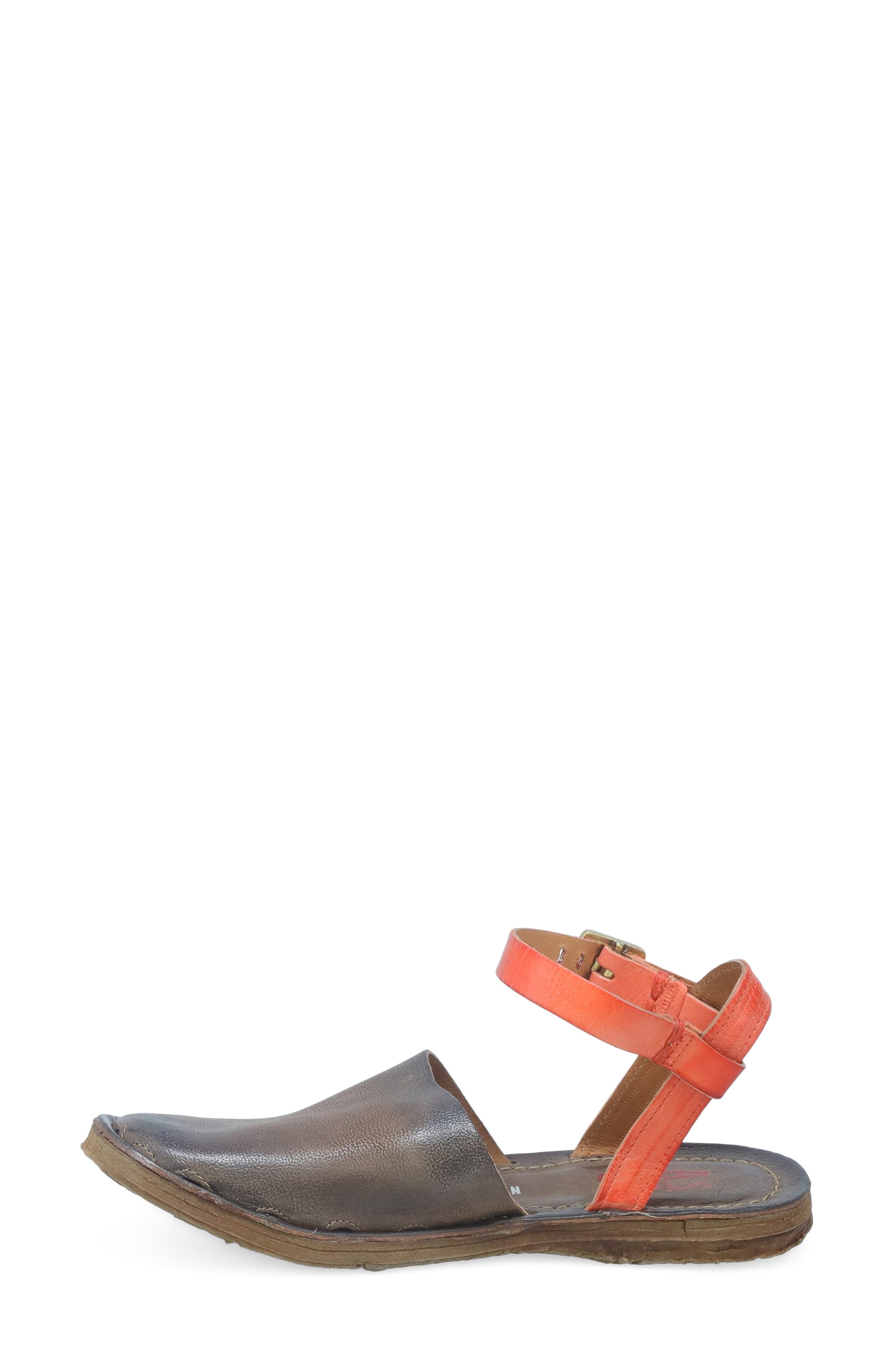 Rodrick Ankle Strap Flat, Alternate, color, CHOCOLATE