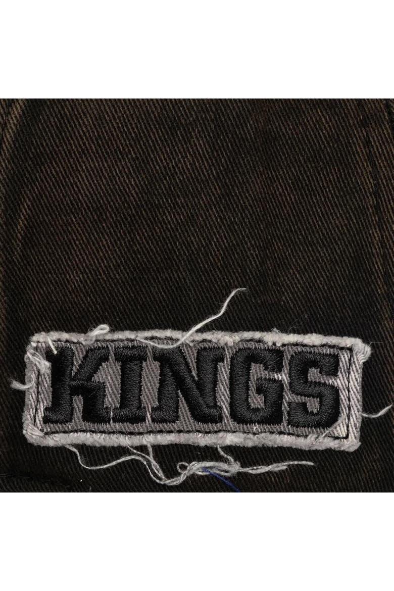 Men's Mitchell & Ness  Black Los Angeles Kings Downtown Snow Wash Pro-Crown Adjustable Hat, Alternate, color, Black