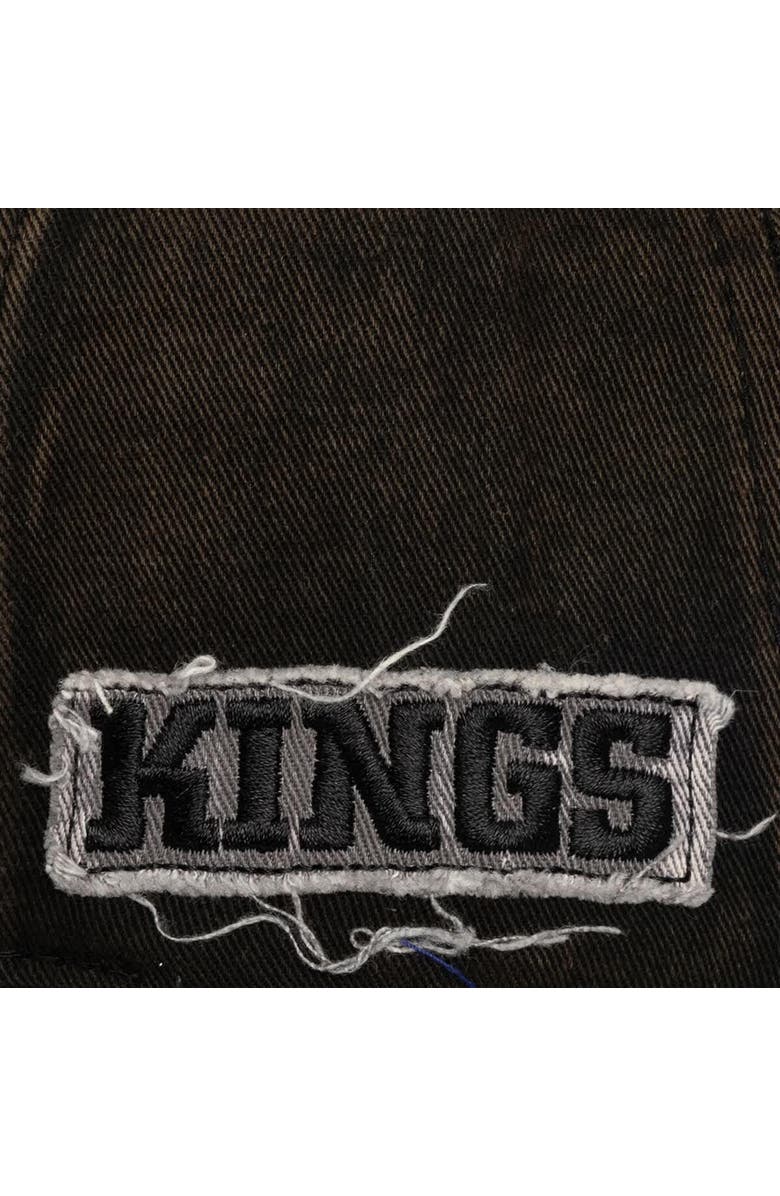 Mitchell & Ness Men's Mitchell & Ness  Black Los Angeles Kings Downtown Snow Wash Pro-Crown Adjustable Hat, Alternate, color, Black