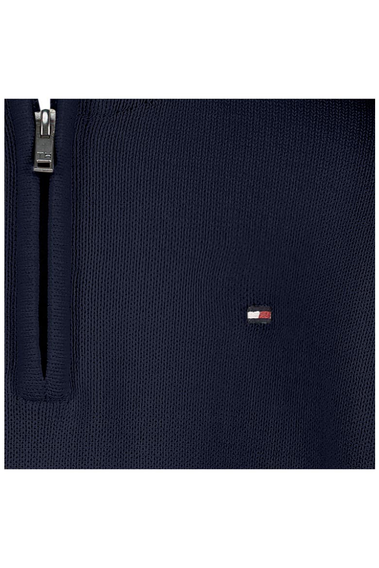 Kids' Quarter Zip Mock Neck Sweater, Alternate, color, NAVY BLAZER