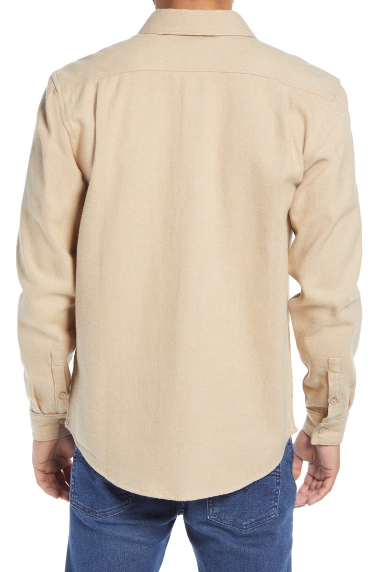 Harvest Regular Fit Flannel Button-Up Shirt, Alternate, color, KHAKI