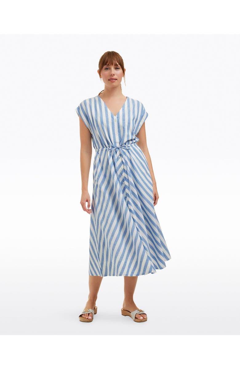 Draper James Haven Short Sleeve Midi Shirtdress, Alternate, color, 