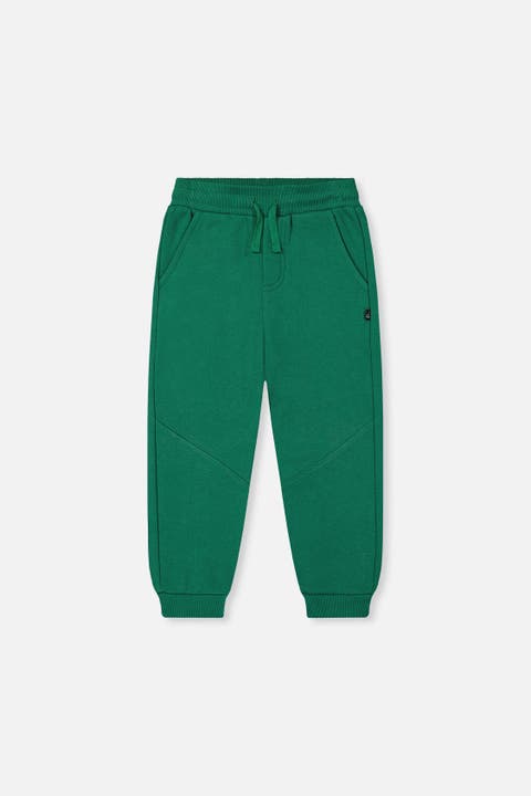 Fleece Elastic Waistband Side Pocket Sweatpants