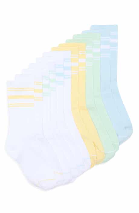 90 DEGREE BY REFLEX 6-Pack Ribbed Crew Socks