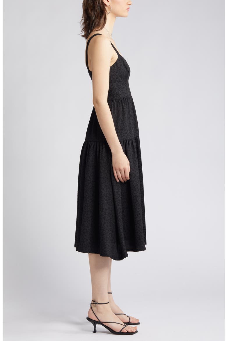 Darling Flounce Sleeveless Dress, Alternate, color, BLACK